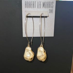 Robert Lee Morris pearl drop earrings